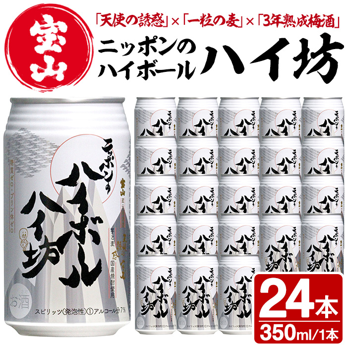 No.893 ニッポンのハイボール・ハイ坊(350ml×24本) 【西酒造】