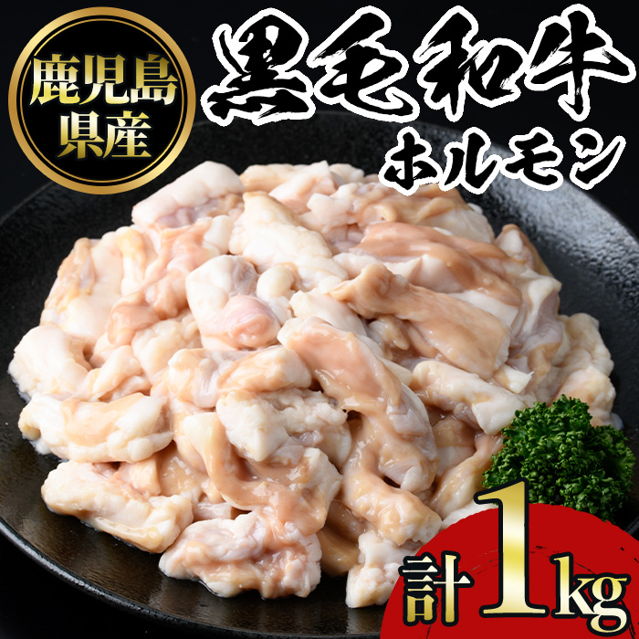 No.1105 鹿児島黒毛和牛ホルモン(250g×4P・計1kg) 国産 九州産 鹿児島県産 牛肉 黒毛和牛 和牛 お肉 おかず 焼き肉 ホルモン 小腸 冷凍【NBフード】