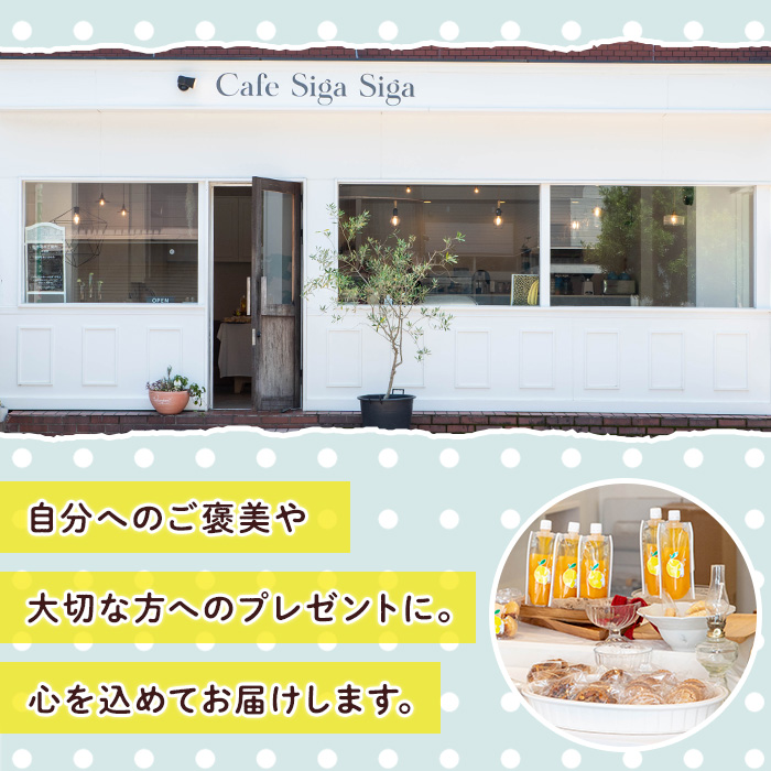 No.1272-B SigaSigaのレモンケーキ(6個) 国産 スイーツ ケーキ レモン デザート 菓子 お菓子 ご褒美 プチ贅沢 ギフト 贈答品 プレゼント 保存料不使用【SigaSiga】