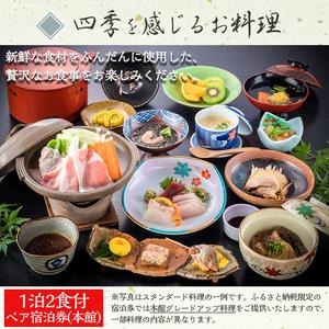 No.080 西郷どん(せごどん)も訪れた名湯！中島温泉旅館ペア宿泊券(1泊2食付・本館2階) 体験 鹿児島 旅行 宿泊 旅館 ペア 温泉 貸し切り チケット 西郷隆盛 温泉旅館宿泊券【中島温泉旅館】