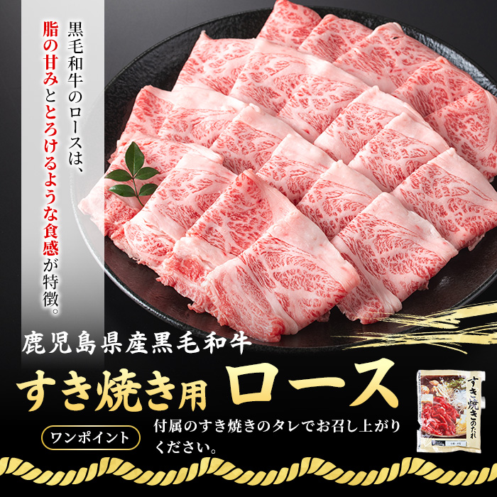 No.1361 黒毛和牛すき焼き・黒豚しゃぶしゃぶセット(合計1kg！黒毛和牛すき焼き用500g・黒豚しゃぶしゃぶ用500g) 国産 九州産 鹿児島県産 牛肉 豚肉 黒毛和牛 和牛 お肉 おかず ステーキ ロース 冷凍 【NBフード】