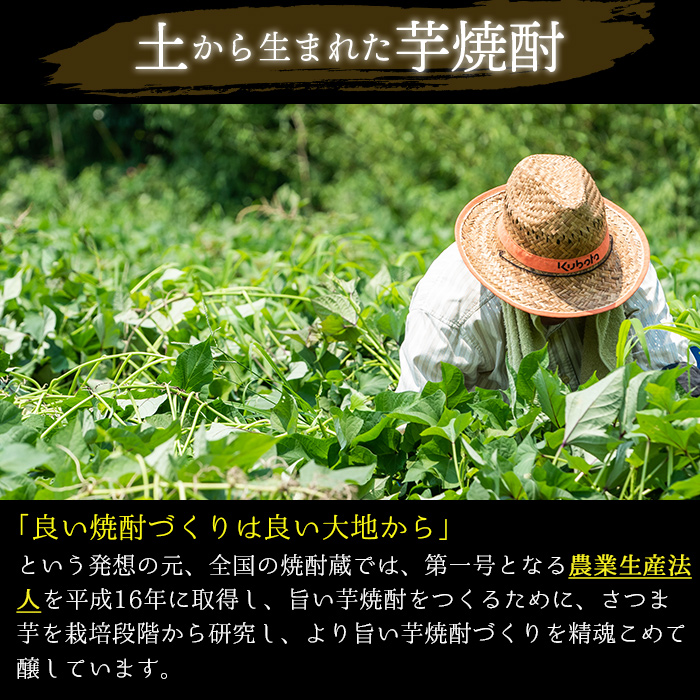 No.651 ＜本格芋焼酎＞南国酒造・有機栽培芋使用「土壌」(1800ml×1本・1升瓶) 