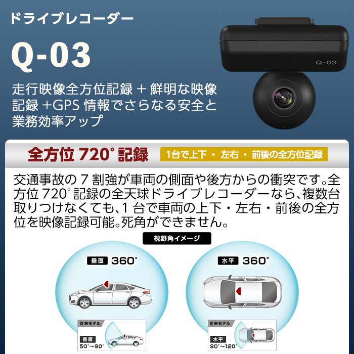 P1-065 ドライブレコーダー(Q-03)【ユピテル】
