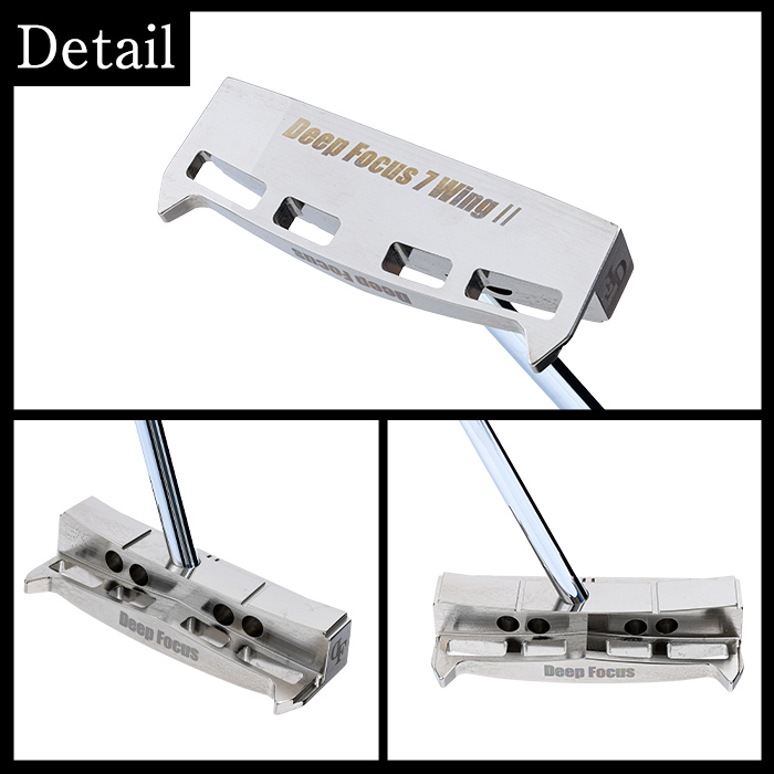 K-011-SI Deep Focus 7Wing2(セブンウィング2)ゴルフパター(1本：Silver)【Deep Focus】