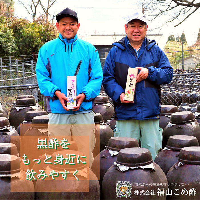 B2-019 黒酢ドリンク(桃黒酢(700ml×2本))【かごジン】