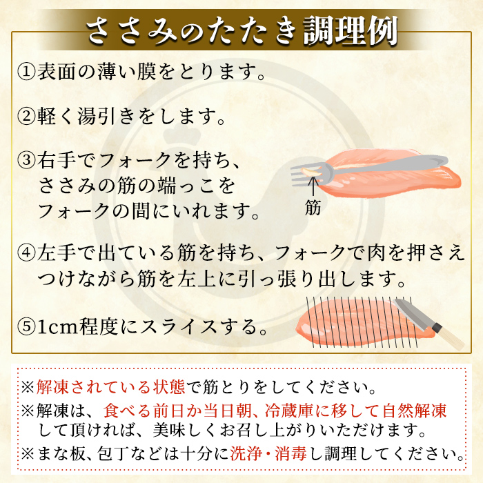 A0-355 国産！高原鶏 ささみ(種鶏)(500g×5袋・計2.5kg)【ワタセ食鳥】