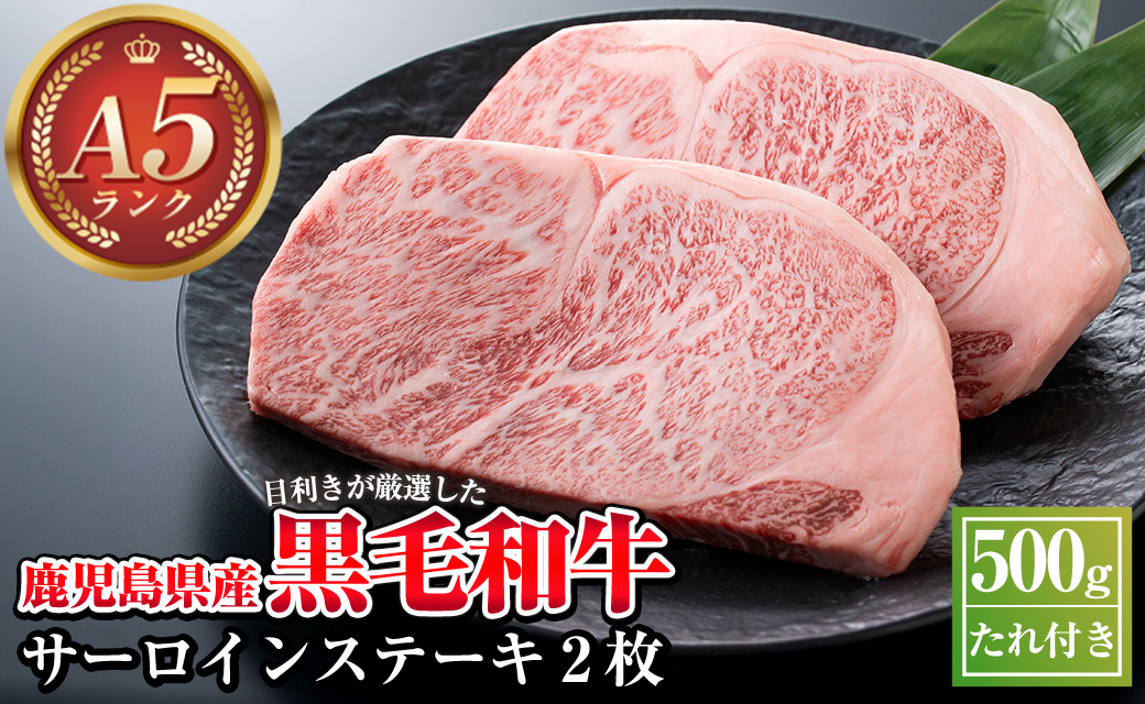 C-013 ＜Ａ５ランク＞黒毛和牛ステーキ計約500g(250g×2枚)※北海道・沖縄配送不可※【今肉屋】 国産 黒毛和牛 鹿児島県産 肉 牛肉 A5等級 サーロイン ステーキ肉 30000