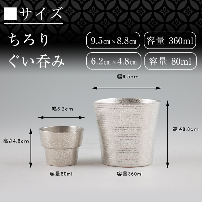 I0-003 薩摩錫器　酒器膳セットさつま【薩摩錫器工芸館】