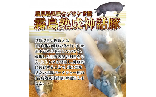 A-139 鹿児島黒豚のブランド豚「霧島熟成神話豚」の豚肉を使った豚みそ3種詰め合わせセット【富士食品】