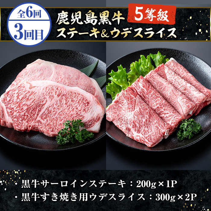 ＜定期便(毎月)・全6回＞いちき串木野プレミアム定期便(まぐろ・鰻・牛肉) 鹿児島 マグロ 鮪 本まぐろ 本マグロ うなぎ 蒲焼き 白焼き 鹿児島黒牛 ステーキ すき焼き サーロイン ウデスライス リブロース 肩ロース【いちき串木野観光物産センター】【00-016-04-TK】