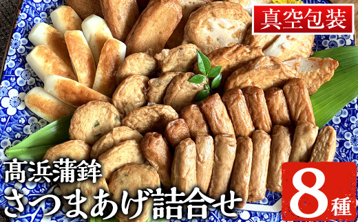鹿児島昔ながらのさつま揚げ(8種類)詰合せ！(TT-21C) 鹿児島 鹿児島特産 魚 魚介 薩摩揚げ つきあげ 練り物 にら天 ごぼう天 れんこん天 野菜天 おかず 弁当 惣菜 おでん 鍋 冷蔵 贈答 プレゼント 【高浜蒲鉾】【A-1585H】