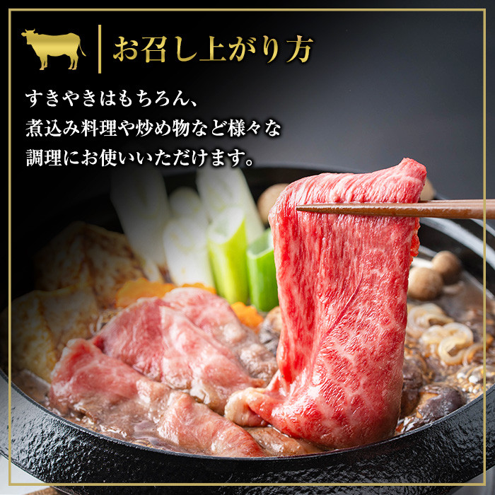 鹿児島黒牛サーロインステーキ(1枚)・黒牛すきやき用腕スライス肉(5等級)詰め合わせセット 計約800g【JAさつま日置農業協同組合】【C-83H】