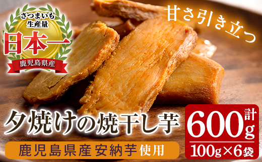 夕焼けの焼干し芋(100g×6袋) 国産 鹿児島県産 ほしいも 干しいも ほし芋 安納芋 スイーツ おやつ お菓子 菓子 常温 常温配送 常温保存【末永商店】【00-062-01】