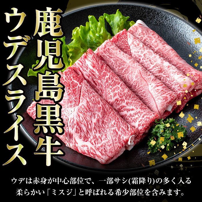 鹿児島黒牛サーロインステーキ(1枚)・黒牛すきやき用腕スライス肉(5等級)詰め合わせセット 計約800g【JAさつま日置農業協同組合】【C-83H】