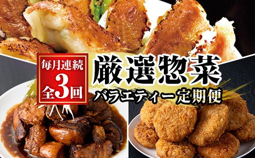 ＼新登場/[定期便・全3回(毎月)]鹿児島協同食品バラエティー定期便 国産 鹿児島 豚肉 加工品 惣菜 おかず 弁当 定期便 バラエティ 角煮 メンチカツ 餃子 時短 手軽 簡単 冷凍 常温[鹿児島協同食品][C-230H]