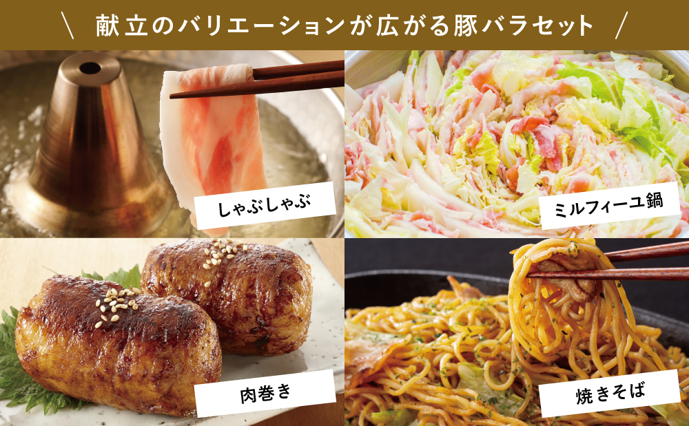 【鹿児島県産】 豚バラスライス 計1.5kgセット 豚肉 豚バラ肉 しゃぶしゃぶ 豚キムチ鍋 肉巻き 炒め物 薄切り 薄手 スライス お肉 国産 小分け パック 冷凍 カミチク 南さつま市