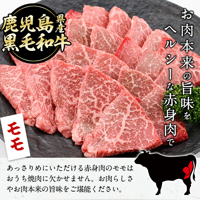 【焼肉3種！食べ比べセット】鹿児島県産黒毛和牛 モモ・肩ロース・国産ホルモンの焼肉3種セット＜計600g＞ a4-080