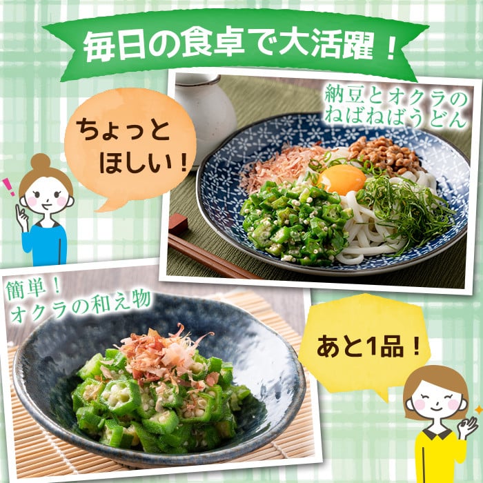 【定期便・全3回】【数量限定】鹿児島県産 冷凍オクラスライス計2.7kg(150g×6袋×3ヶ月) オクラ 野菜 冷凍 カット カット野菜 国産 定期便 頒布会 簡単 手軽 サラダ 味噌汁 スープ t0033-006