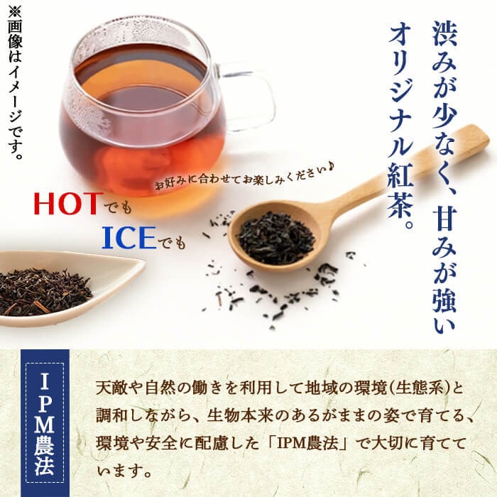 鹿児島県志布志市産ウーロン紅茶リーフ＆熟し芋セット(合計130g・各1袋) p7-025