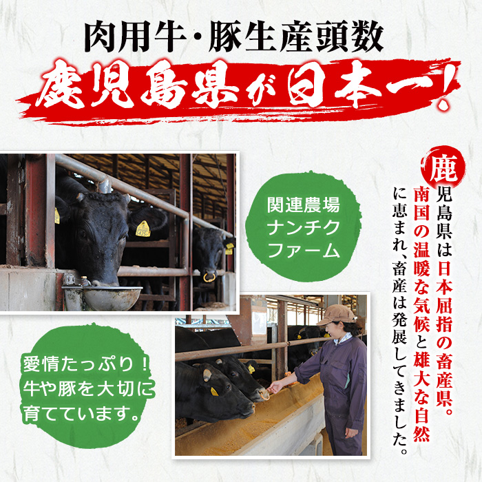豚の飼養頭数日本一！鹿児島県産黒豚バラブロック約1.5kg（約500g×3P） a8-064