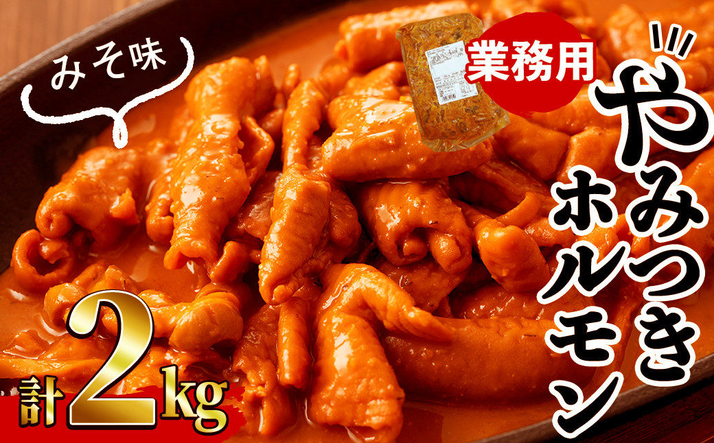 【訳あり・業務用】やみつきホルモン みそ(計2kg) a1-109