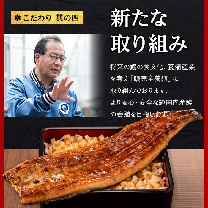 日ノ本一の鰻の蒲焼き＜特大＞4尾セット(計940g以上) d0-027