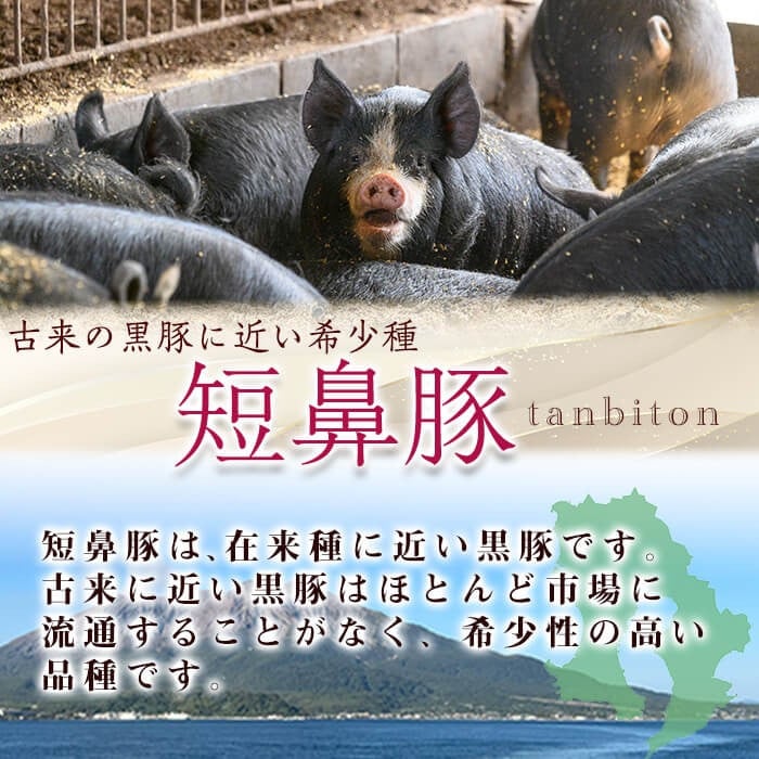 【無添加】【ギフト対応】「福別府農場」鹿児島黒豚しゃぶしゃぶ（モモ）計1kg(200g×5P) b3-015