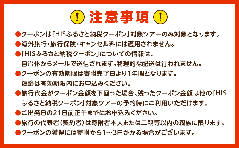 鹿児島県奄美市の対象ツアーに使えるHISふるさと納税クーポン 寄附額