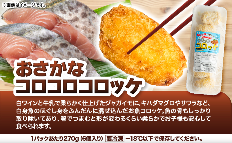 おさかなコロッケ＆メンチカツ＆もずく天ぷら！奄美産シーフード惣菜３種6点セット　A052-026