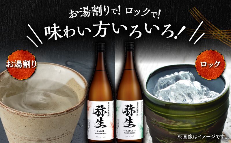 産地別黒糖焼酎 選べる弥生飲み比べセット 1800ml 2本入り（弥生多良間島25度＆弥生西表島25度）　A185-034-06