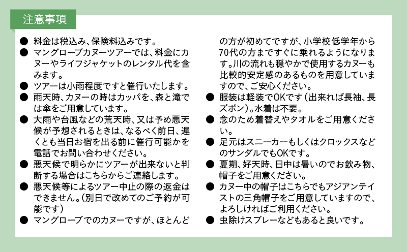 マングローブカヌーと森と滝のツアー　A183-002