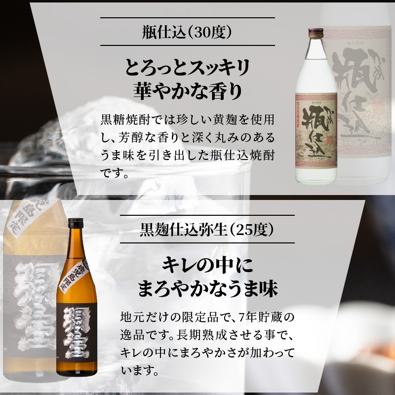 【限定品・蔵の味比べ】奄美黒糖焼酎飲み比べセット小瓶 地酒 飲み比べ セット 25度 30度 ( 弥生 まんこい 瓶仕込 黒麹仕込み弥生 碧い海 ) 糖分ゼロ プリン体ゼロ 本格焼酎 弥生焼酎醸造所-1001