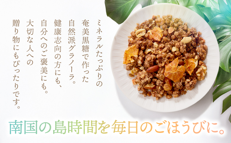 Amami フルーツグラノーラ（たんかん） 約200g 黒糖 保存料無添加　A198-002