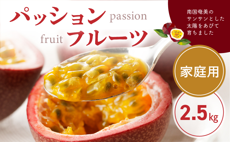【2026年先行予約】★期間限定★3年連続品評会で金賞受賞！パッションフルーツ 家庭用 2.5kg　A068-001