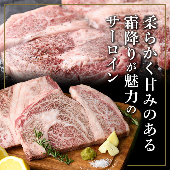 isa611 黒毛和牛ステーキ肉高級部位2種〈リブロース・サーロイン〉食べ比べ(合計900g) 真空包装 真空パック リブロース サーロイン ステーキ 牛 うし 牛肉 アウトドア 食べ比べ BBQ 冷凍 【サンキョーミート株式会社】