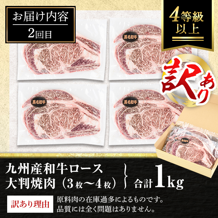 isa447 【定期便3回】牛肉贅沢コース (合計2.6kg) 国産 肉 牛肉 霜降り すきやき しゃぶしゃぶ 牛しゃぶ 冷凍 ロース カタロース 肩ロース リブロース ステーキ BBQ 食べ比べ セット 【サンキョーミート株式会社】