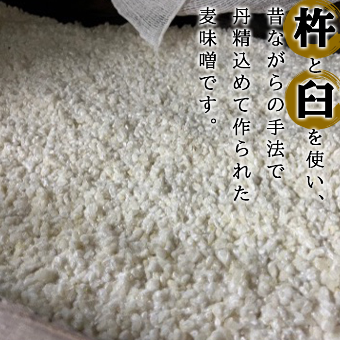 Z6-13 曽木食彩手作りかまど味噌(計3kg・1kg×3個) 昔ながらの手法にこだわったふるさとの味！国産原材料100%の麦味噌【社会福祉法人ひまわり福祉会】