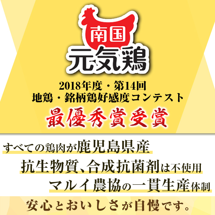 isa491 南国元気鶏ムネ肉(計10kg・500g×20P)【マルイ食品】