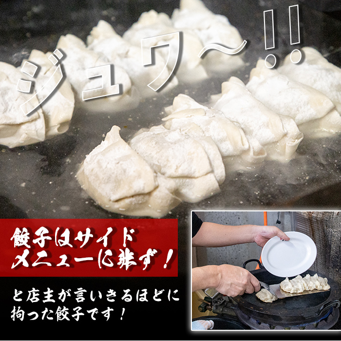 isa390 地元で人気のラーメン屋さんの黒豚生餃子！(計72個・12個入り×6P)【らーめん処力】