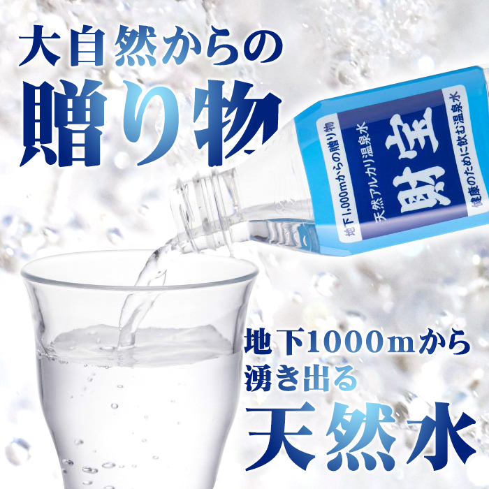 isa255 【定期便6回】天然アルカリ温泉水ペットボトルセット！(2L×12本)伊佐市公認キャラクターイーサキングとコラボ商品！【財宝】