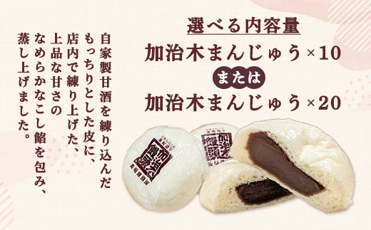 〈土日着希望〉 饅頭 詰め合わせ 加治木まんじゅう 美坂屋 計20個 セット 甘酒仕込み こしあん 和菓子 ふっくら 蒸し饅頭 お茶菓子 (a1049-B-02)