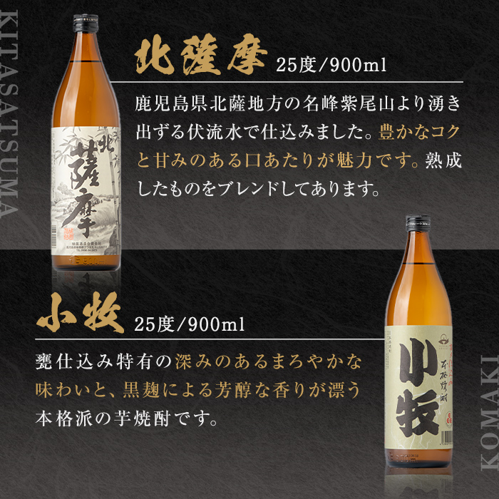 s434 ＜数量限定＞鹿児島の本格芋焼酎6本飲み比べセット！(伊勢吉どん・小牧　各720ml、北薩摩・ぼっけもん・甕仕込み紫尾の露・園乃露　各900ml) 鹿児島 お酒 アルコール 焼酎 リキュール 芋焼酎 飲み比べ セット【一社)さつま町観光特産品協会】