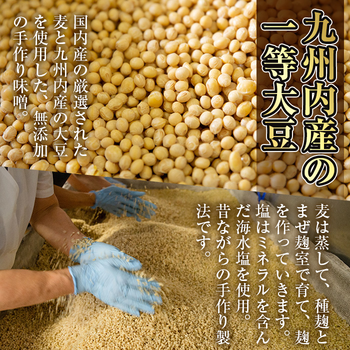 s050 さつまみそ美人(900g×10袋・計9kg) 鹿児島 国産 手作り原材料 麦味噌 むぎみそ 味噌汁 豚汁 昔ながら【Helloさつま】