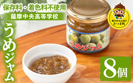 s714 うめジャム(150g×8個) 鹿児島 加工食品 果物 詰め合わせ 梅 うめ ハンドメイド ジャム ギフト 手作り 【一社)さつま町観光特産品協会】