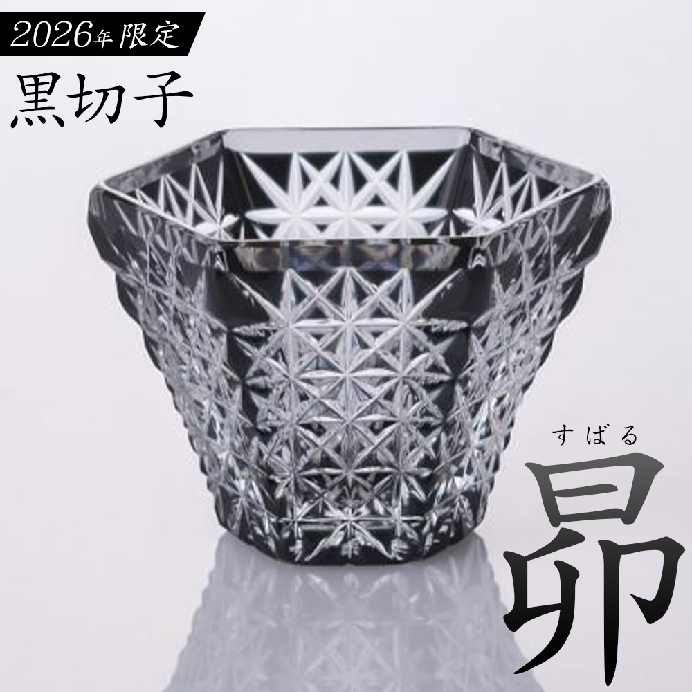薩摩切子 2026 黒切子 昴 薩摩びーどろ工芸株式会社《90日以内に出荷予定(土日祝除く)》鹿児島県 さつま町 送料無料 伝統工芸 切子 さつま切子 グラス