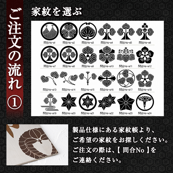 s130 《毎月数量限定》選べる家紋表札＜横＞(縦100mm×横140mm×厚さ1.5mm・ステンレス製) 鹿児島 表札 新築祝い 引っ越し祝い プレゼント【ジクヤ精工】