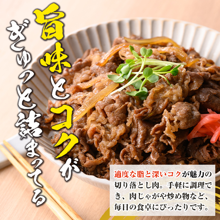 s743 さつま福永牛 鹿児島黒毛和牛 切り落とし(計1675g・335g×5P) 鹿児島 国産 九州産 黒毛和牛 切り落し 切落とし 切りおとし 肉じゃが 牛丼 冷凍 薩摩のさつま 【福永畜産】