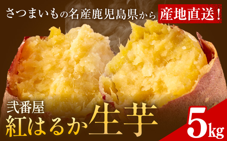 紅はるか サツマイモ 芋 5kg サイズ混合 2L-2S 弐番屋《11月上旬-2月中旬頃出荷》鹿児島県 さつま町 送料無料 さつまいも イモ 野菜 スイーツ お取り寄せグルメ