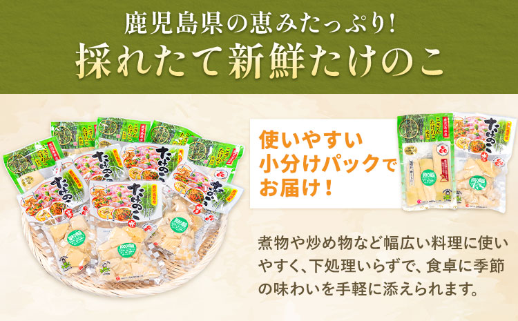 訳あり たけのこ 水煮 小分け 詰め合わせ 九州産 計約5.25kg 3ヶ月定期便（毎月） 北薩農産加工場《お申し込みの翌月から出荷》鹿児島県 さつま町 送料無料 惣菜 タケノコ 筍 竹の子 パック 水煮 お取り寄せグルメ