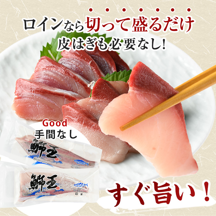 【お試し品】 ぶりの王様「 鰤王 」 スキンレスポーション 4P入り 冷蔵 でお届け ぶり ブリ 鰤 ぶりしゃぶ たたき 産地直送 新鮮 旨味が抜群の 長島町 特産品【JFA】jfa-1600